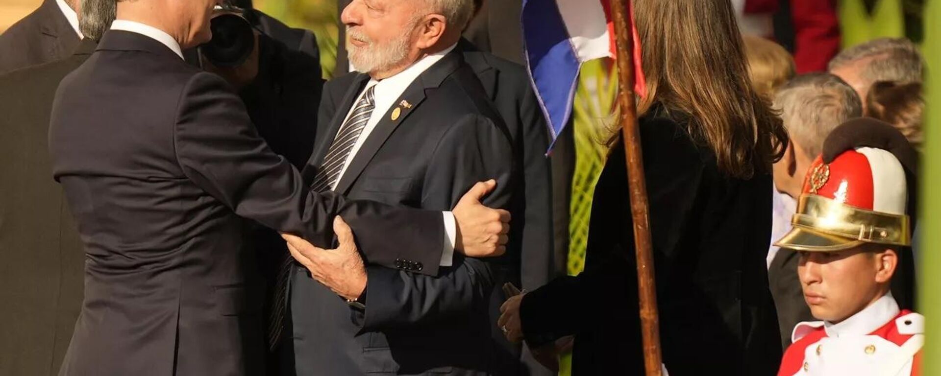El canciller de Paraguay Ruben Ramírez saluda al presidente brasileño Luiz Inácio Lula da Silva - Sputnik Mundo, 1920, 06.09.2023