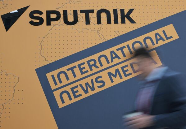 El stand de Sputnik en el Foro Económico Oriental.  - Sputnik Mundo