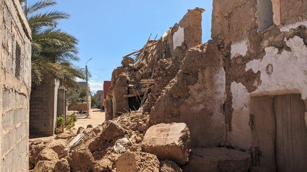 Consecuencias del terremoto de Marruecos en Marrakech, el 10 de septiembre de 2023 - Sputnik Mundo