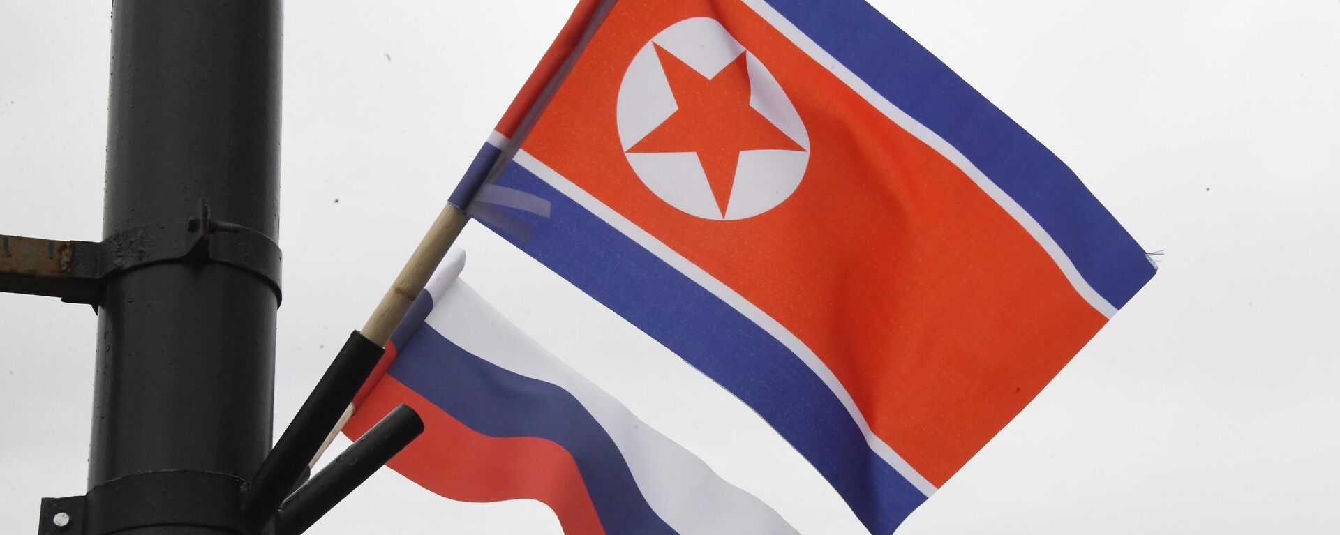 Las banderas de Rusia y Corea del Norte - Sputnik Mundo, 1920, 13.09.2023