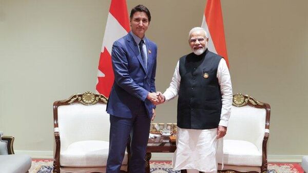 Los primeros ministros Narendra Modi, de la India, y Justin Trudeau, de Canadá habrían abordado el tema de asesinato del activista sij durante la cumbre del G20 en Nueva Delhí. - Sputnik Mundo