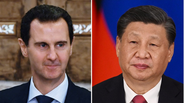 El presidente de Siria, Bashar Asad, y el presidente de China, Xi Jinping - Sputnik Mundo