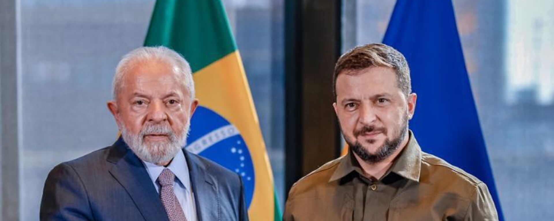 El presidente brasileño, Luiz Inacio Lula da Silva, y su par ucraniano, Volodímir Zelenski - Sputnik Mundo, 1920, 23.09.2023