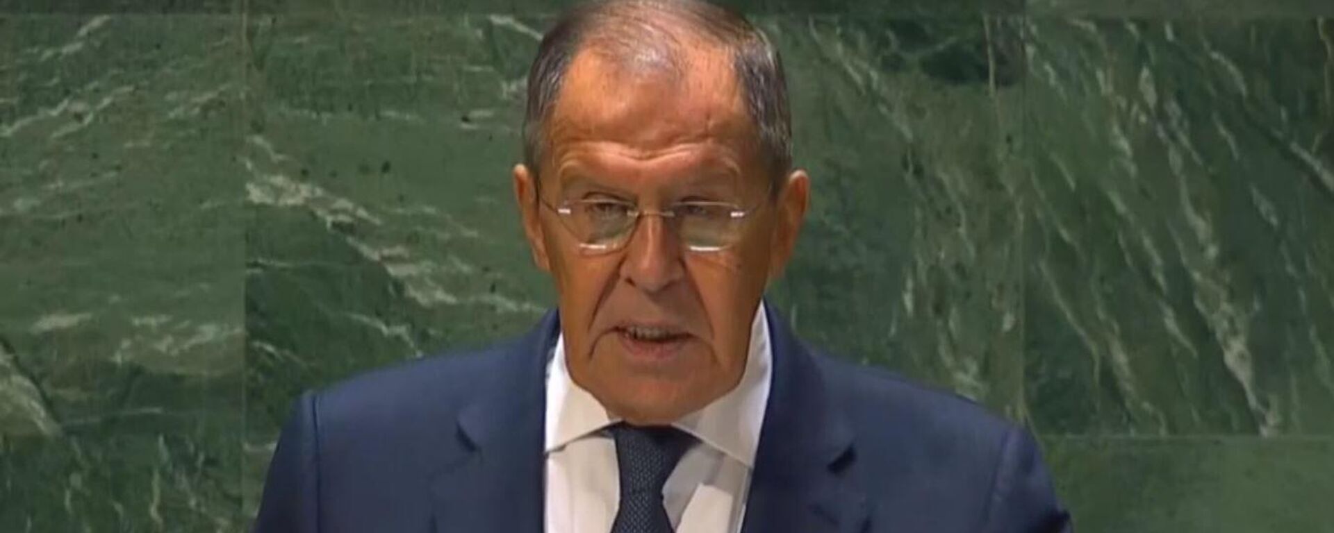 Seguéi Lavrov, canciller de Rusia, durante su intervención en la Asamblea General de la ONU, el 23 de septiembre de 2023 - Sputnik Mundo, 1920, 23.09.2023
