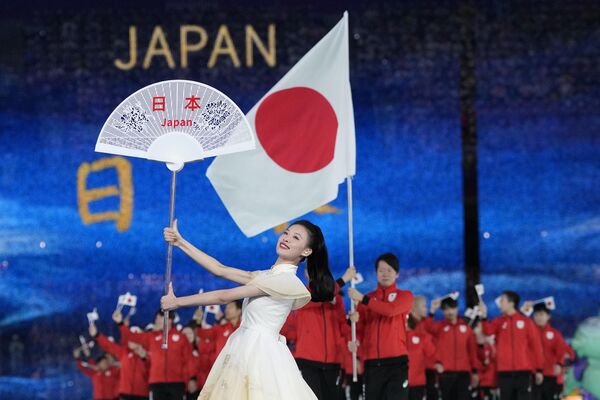 Hasta la fecha, los 45 países miembros del Consejo Olímpico de Asia participan en los Juegos de Asia.​ En la foto: los atletas japoneses ingresan durante la ceremonia de apertura.  - Sputnik Mundo