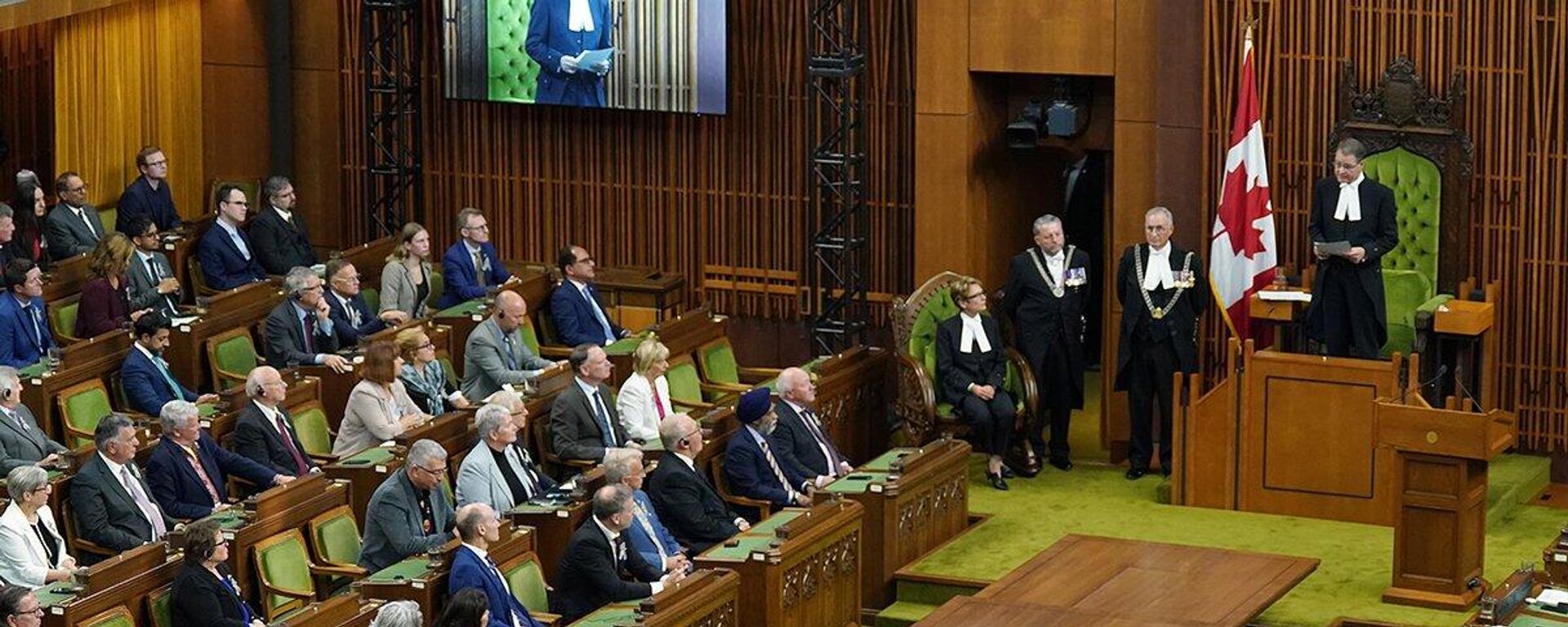 La sesión del parlamento canadiense en la que se reconoció la labor de un excombatiente nazi de una división de la SS. - Sputnik Mundo, 1920, 26.09.2023