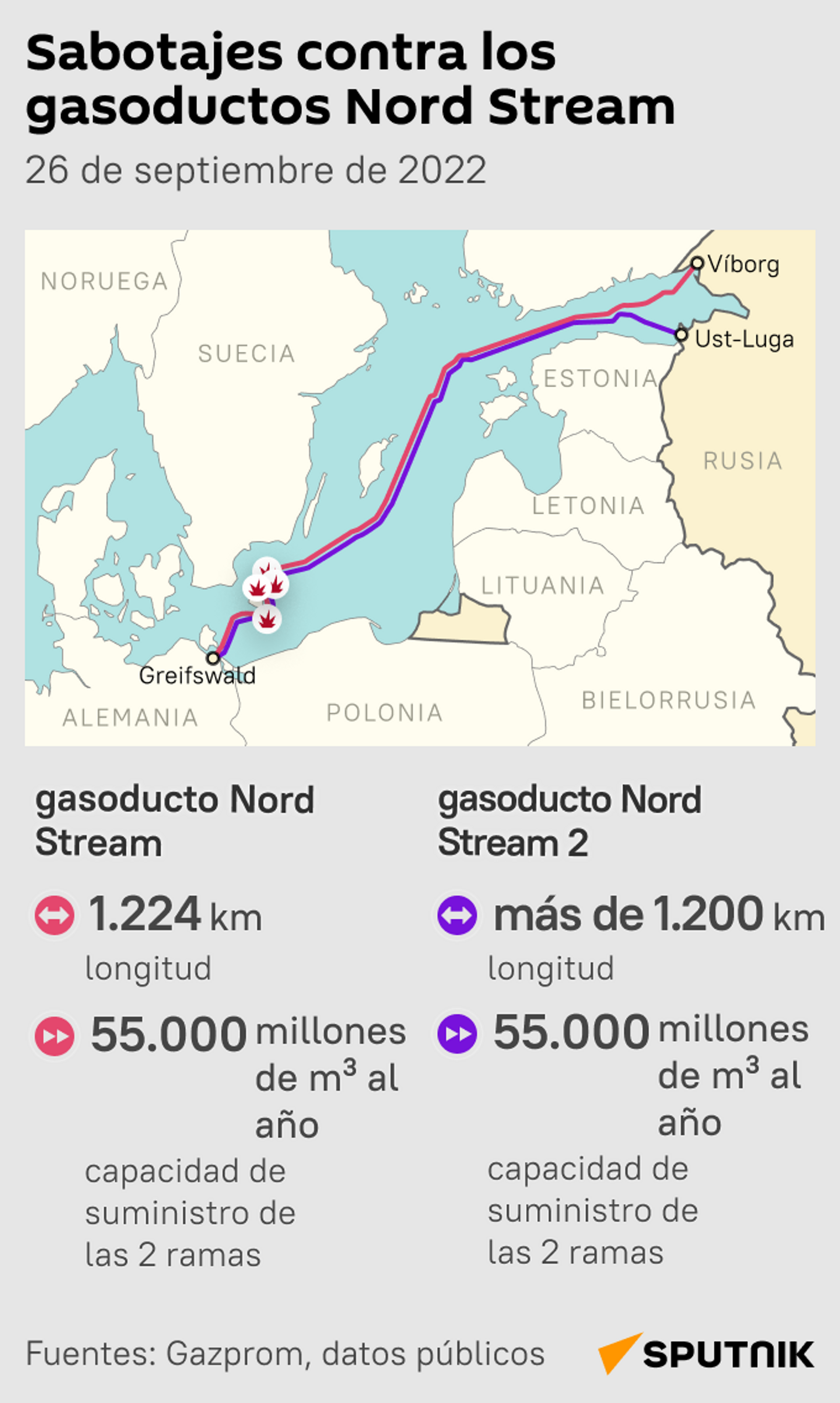 Sabotajes contra los gasoductos Nord Stream - Sputnik Mundo, 1920, 11.03.2024