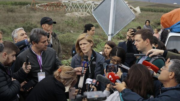 Samantha Power, administradora de la Agencia de Estados Unidos para el Desarrollo Internacional, durante su visita a Armenia - Sputnik Mundo