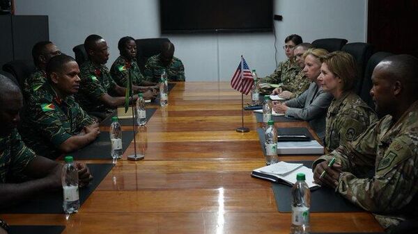 General Laura Richardson del Comando Sur estadounidense en Guyana  - Sputnik Mundo