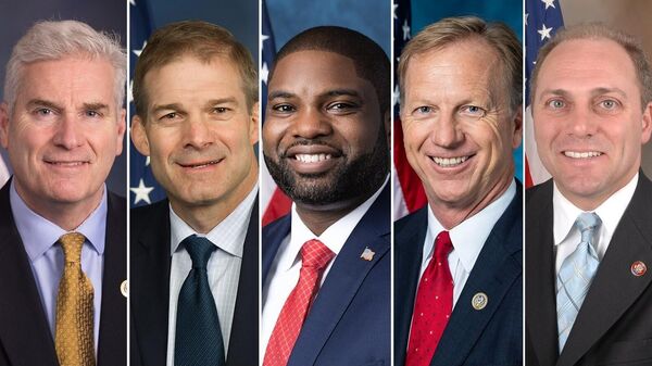 Republicanos estadounidenses que podrían liderar la Cámara de Representantes de EEUU: Tom Emmer, Jim Jordan, Byron Donalds, Kevin Hern, Steve Scalise  - Sputnik Mundo