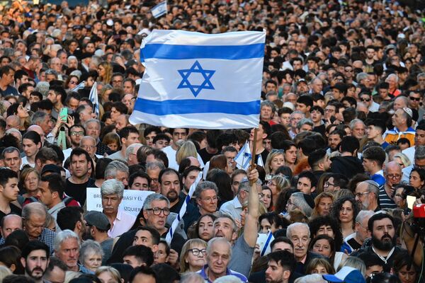 Manifestación de apoyo a Israel en Buenos Aires, Argentina. - Sputnik Mundo