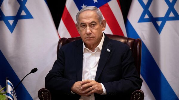 El primer ministro de Israel, Benjamin Netanyahu, el 18 de octubre de 2023 - Sputnik Mundo