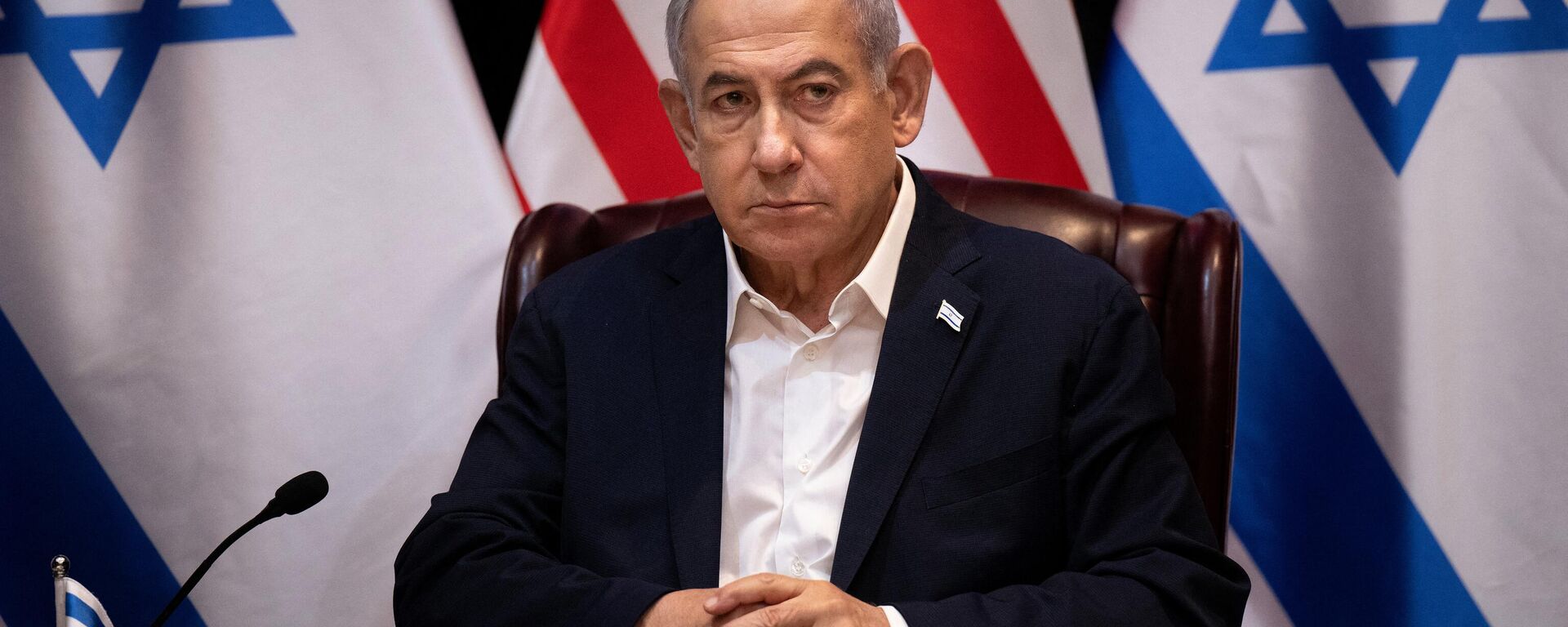 El primer ministro de Israel, Benjamín Netanyahu, el 18 de octubre de 2023 - Sputnik Mundo, 1920, 04.11.2023