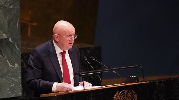 El embajador ruso ante la ONU, Vasili Nebenzia - Sputnik Mundo