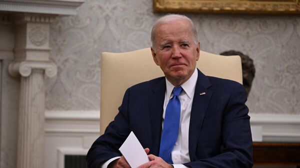  Joe Biden, el presidente de EEUU, en la Casa Blanca, en Washington - Sputnik Mundo