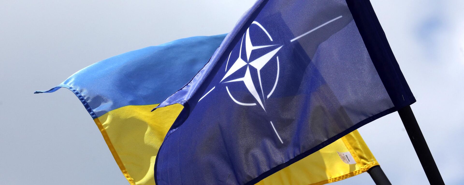 Las banderas de la OTAN y de Ucrania - Sputnik Mundo, 1920, 02.03.2024