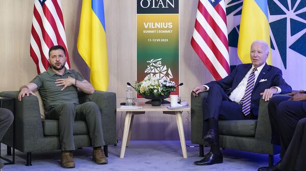 Durante varios meses, Estados Unidos ha respaldado a Ucrania. Incluso, los mandatarios de estas naciones han sostenido diversos encuentros. - Sputnik Mundo