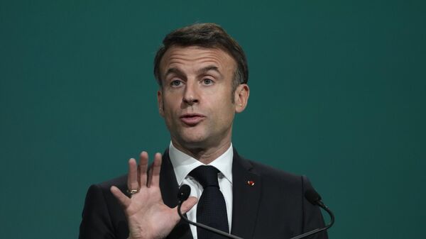 El presidente de Francia, Emmanuel Macron - Sputnik Mundo