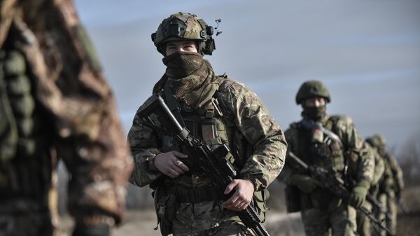 Militares rusos en la región de Zaporozhie - Sputnik Mundo