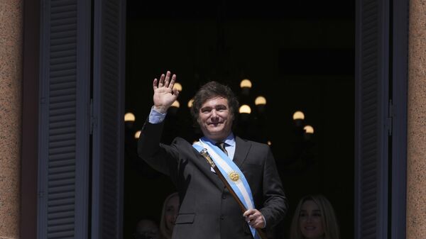 La inauguración del presidente electo de Argentina, Javier Milei  - Sputnik Mundo