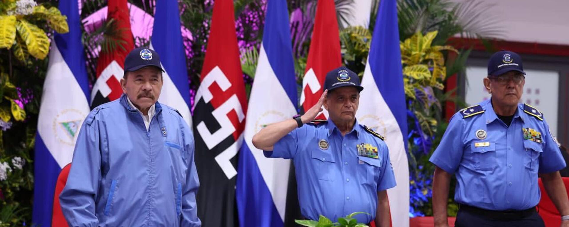 Daniel Ortega durante el acto de graduación de cadetes de la Policía Nacional en Managua - Sputnik Mundo, 1920, 21.12.2023