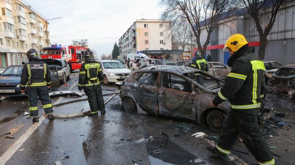 Las consecuencias del ataque ucraniano contra la ciudad rusa de Bélgorod  - Sputnik Mundo