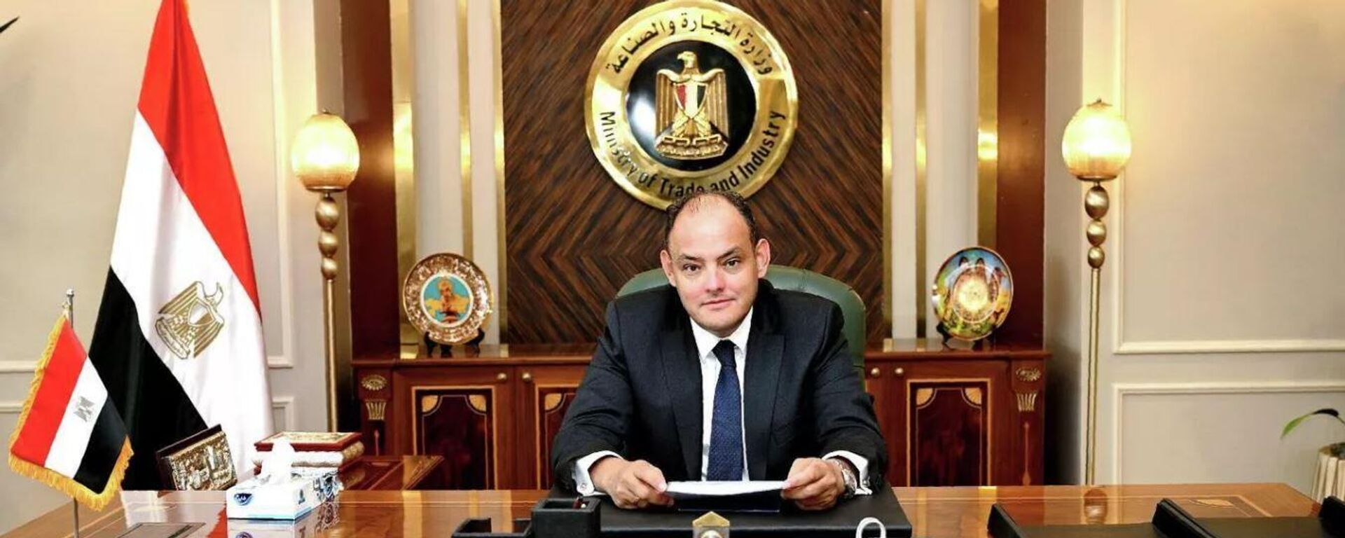 El ministro egipcio de Industria y Comercio, Ahmed Samir Salé - Sputnik Mundo, 1920, 04.01.2024