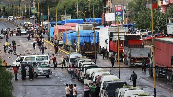 Bloqueos de carreteras en Bolivia - Sputnik Mundo