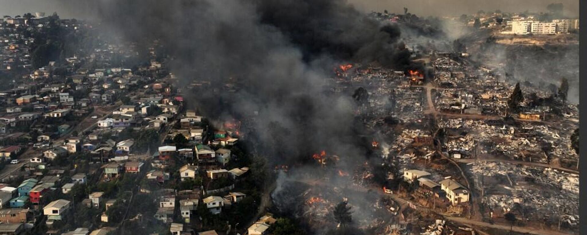 
El pasado viernes 2 de febrero comenzó en la región de Valparaíso una serie de incendios forestales que hasta la fecha han consumido más de 7.000 hectáreas - Sputnik Mundo, 1920, 04.02.2024