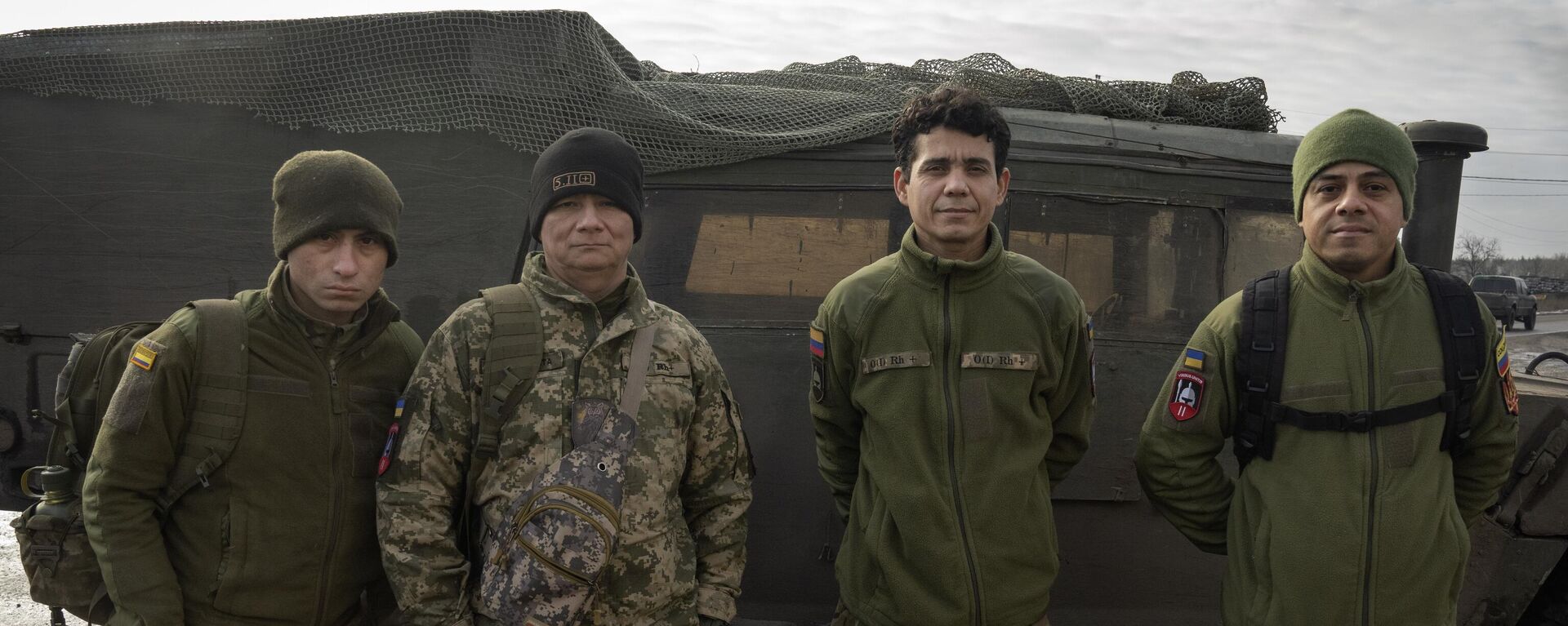 Veteranos colombianos que se unieron a las FFAA ucranianas cerca de Limán, región de Donetsk, el 29 de enero de 2024  - Sputnik Mundo, 1920, 08.02.2024