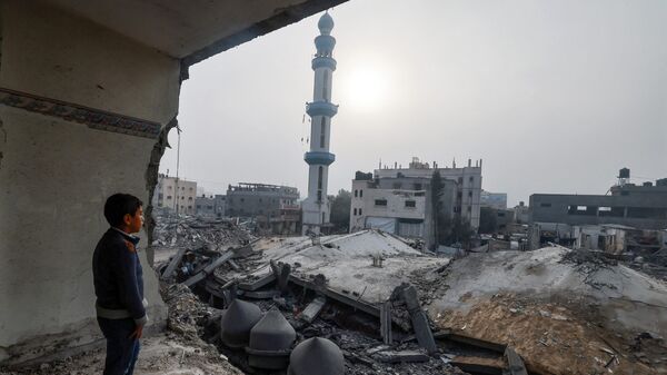La devastación en la Franja de Gaza.  - Sputnik Mundo