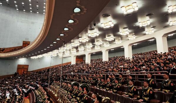 La sesión de la Asamblea Popular Nacional se celebra cada año en Pekín.En la foto: la segunda sesión de la XIV Asamblea Popular Nacional. - Sputnik Mundo