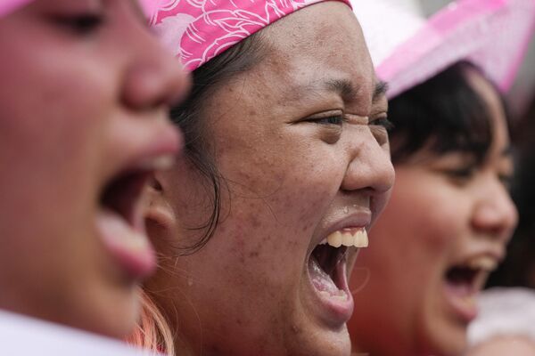 Una protesta en el marco del Día Internacional de la Mujer en Manila, Filipinas. - Sputnik Mundo