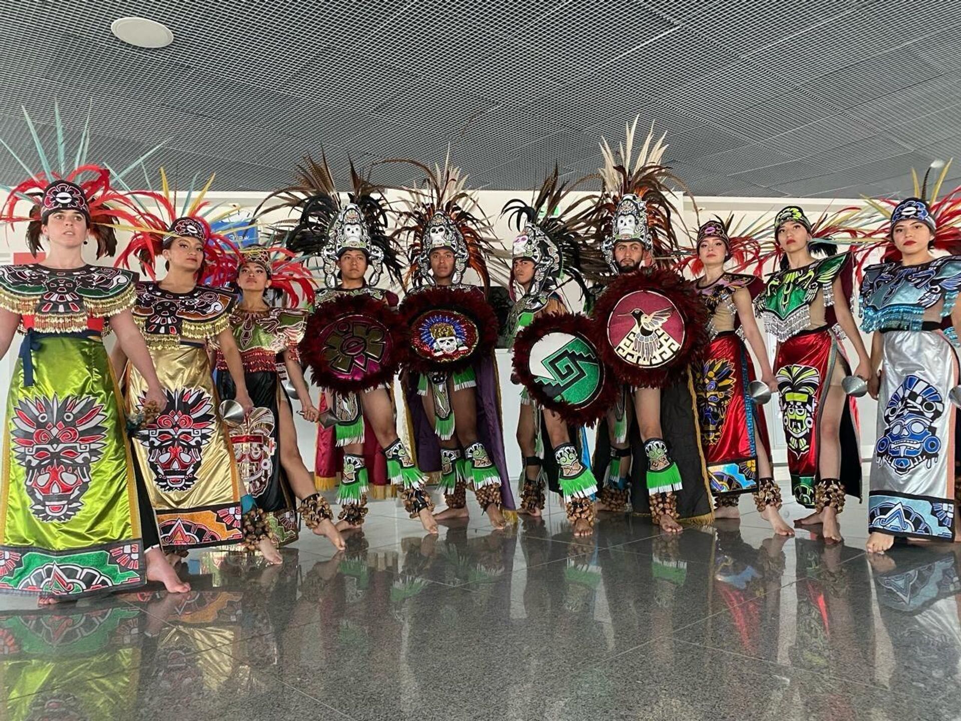 La presentación de danza regional del equipo mexicano en el Festival Mundial de la Juventud 2024 mostró parte de la riqueza  cultural del país. - Sputnik Mundo, 1920, 14.03.2024