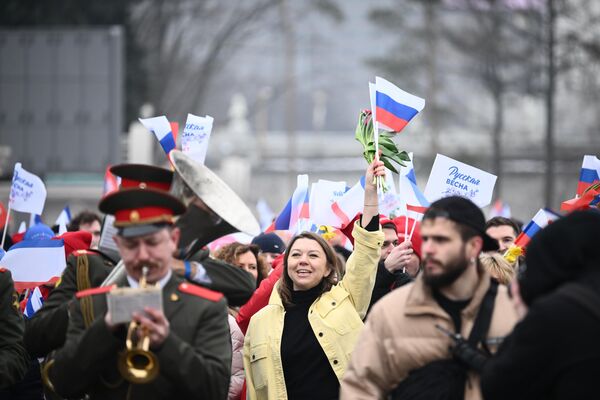 El desfile Crimea - Sebastopol - Rusia PARA SIEMPRE se celebra en Moscú, Rusia. - Sputnik Mundo