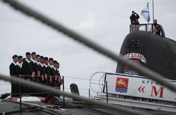 El submarino Magadan en el astillero Zvezda de la ciudad de Vladivostok. - Sputnik Mundo