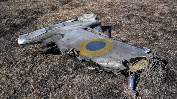 Un avión Su-25 de las FFAA de Ucrania derribado (archivo) - Sputnik Mundo