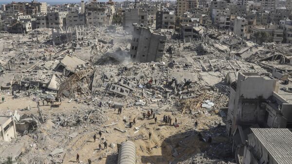 La ciudad de Gaza tras la operación de las fuerzas israelíes - Sputnik Mundo