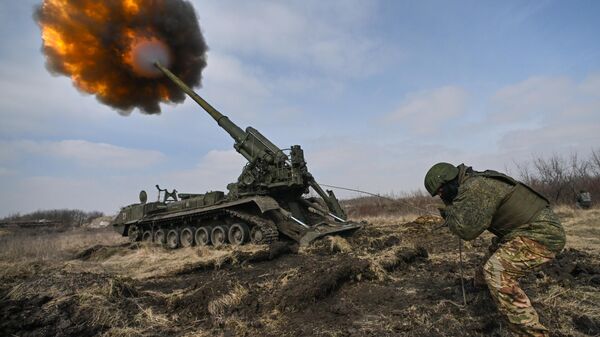 Unidad de artillería autopropulsada de Rusia Malka - Sputnik Mundo