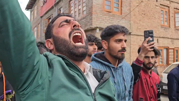 Protesta durante el Día de Al Quds en Cachemira, la India, el 5 de abril de 2024 - Sputnik Mundo