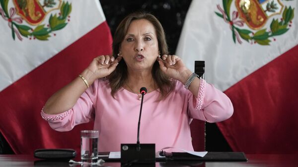 La presidenta de Perú, Dina Boluarte. - Sputnik Mundo