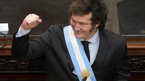 Javier Milei, presidente de Argentina - Sputnik Mundo