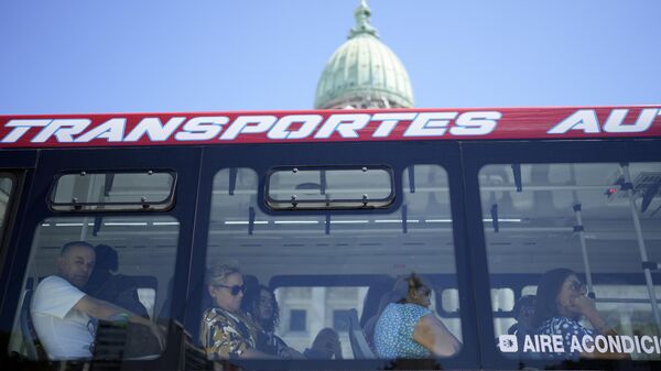 Un autobús en Argentina - Sputnik Mundo