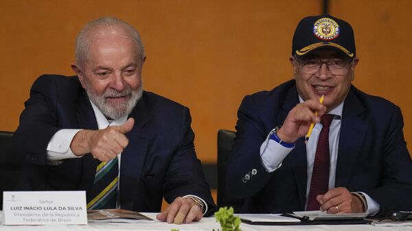 Luiz Inácio Lula da Silva y Gustavo Petro  - Sputnik Mundo