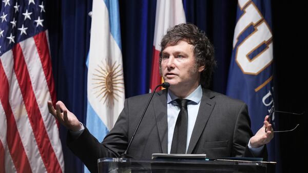 Javier Milei, presidente de Argentina - Sputnik Mundo