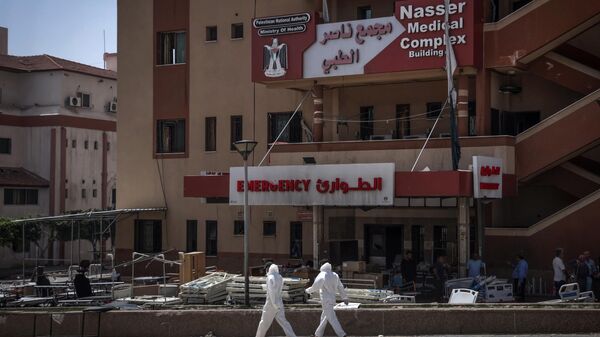 Hospital Nasser en Gaza - Sputnik Mundo