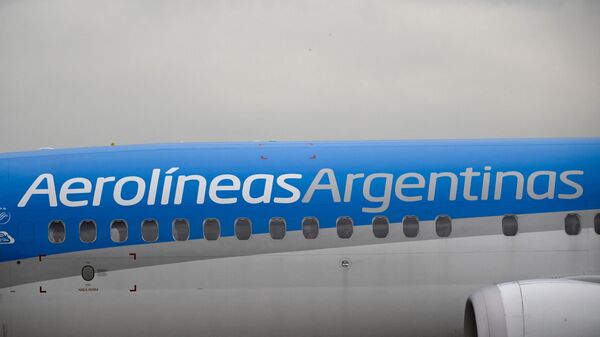 Un Boeing 737 MAX 8 de Aerolíneas Argentinas (archivo)  - Sputnik Mundo