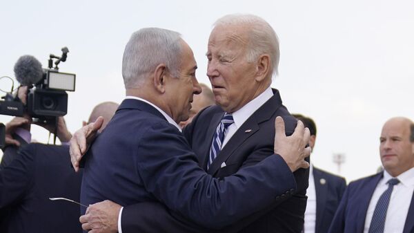 Benjamin Netanyahu y Joe Biden  - Sputnik Mundo
