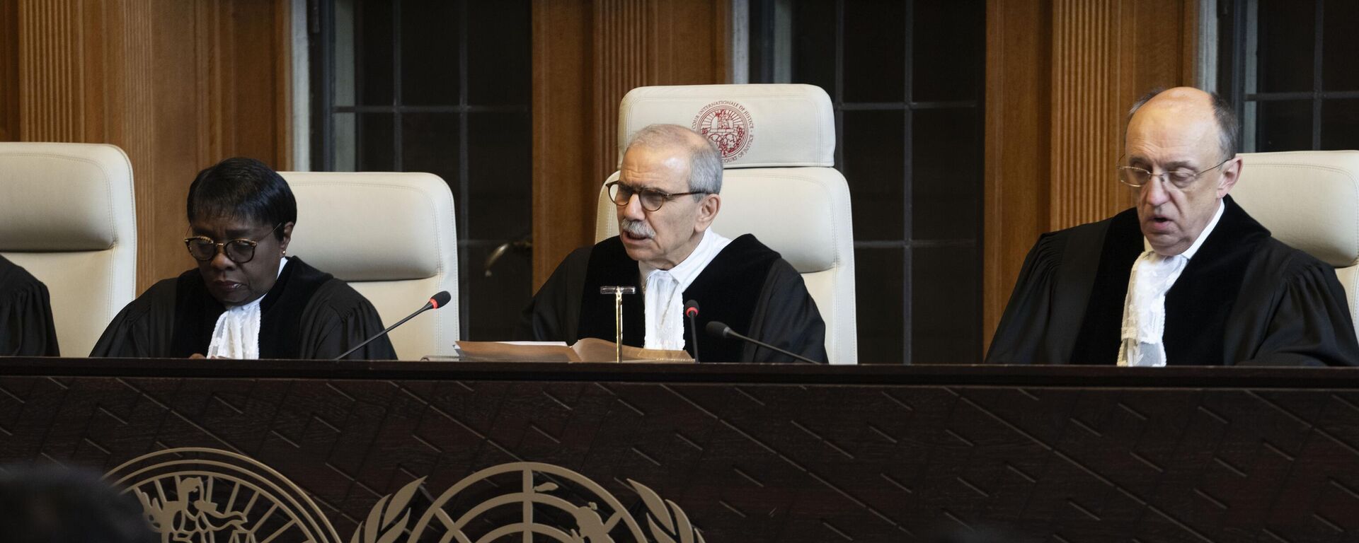 Audiencia ante la Corte Internacional de Justicia por la demanda de México contra Ecuador en La Haya, Países Bajos, el 1 de mayo de 2024 - Sputnik Mundo, 1920, 01.05.2024