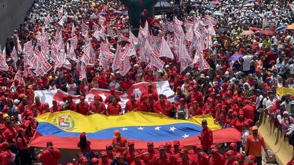 Movilización por el Día del Trabajo en Caracas - Sputnik Mundo